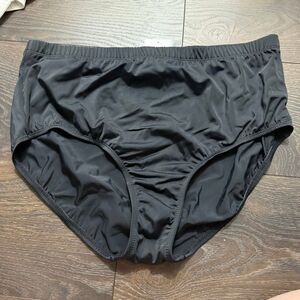Swimsuits for All Women’s 22 Plus Size Black Swim Bottom New